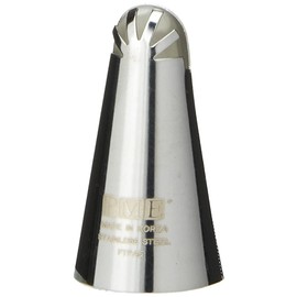 PME Seamless Stainless Steel Multiple Frill Design Frill Tube,Silver,1.72 x 1.72 x 4 cm