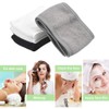 6 diademas Dokpav en negro, blanco y gris con velcro,