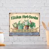 Shawprint KITCHEN HERB GARDEN RETRO VINTAGE STYLE METAL TIN WALL