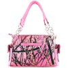 Zelris Camouflage Shine Glow Cross Wings Women Conceal Carry Handbag