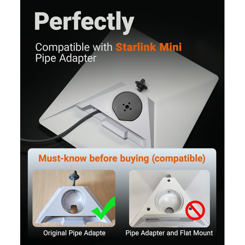 ORLN'K Mount for Starlink Mini, Suction Cup Mount, Car Mount,