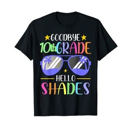 Auf Wiedersehen 10. Klasse Hallo Shades Urlaub Hallo Sommerpause T-Shirt