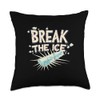 Funny Icebreaker Costume for Statement and Idiom Lovers Throw Pillow