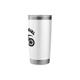 Dirt Bike Girl Motocross Enduro Rider Funny Motorcycle Stainless Steel Insulated Tumbler