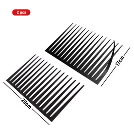 Bdfgh 2Pcs Funny 3D Car Stickers for Women, Car Eyelashes Headlights Decoration Long Big Eye Design for Women Cars Decorative Sticker