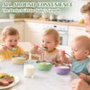 Mity rain Stainless Steel & Silicone Bowls for Baby -