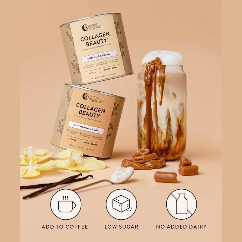 Nutra Organics Collagen Beauty (For Coffee) with Bioactive Collagen Peptides