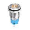 DMiotech 16mm / 5/8" Stainless Steel Latching Push Button Switch