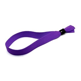 Europaband Pack of 50 Fabric Bracelets - ID Bracelets for Events (Purple)
