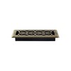 Decor Grates SPH410-A Scroll Design Floor Register, 4x10, Antique Brass
