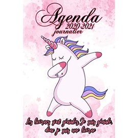 Agenda 2020 2021 Journalier: Agenda Licorne 2020 2021 Scolaire , Semainier | Idéal Rentrée Étudiants Primaire , Collège et Lycée, pour le travail ou ... | Le Cadeau Idéal pour bien commencer l'année