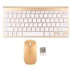 Smart Wireless Keyboard Mouse Kit Silent LED Indicator Waterproof Power