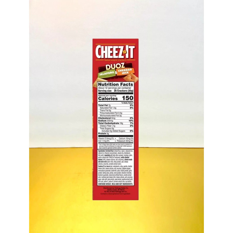 Cheez-It 〽️ New Cheez-It DUOZ Jalapeño & Cheddar Jack Cheese