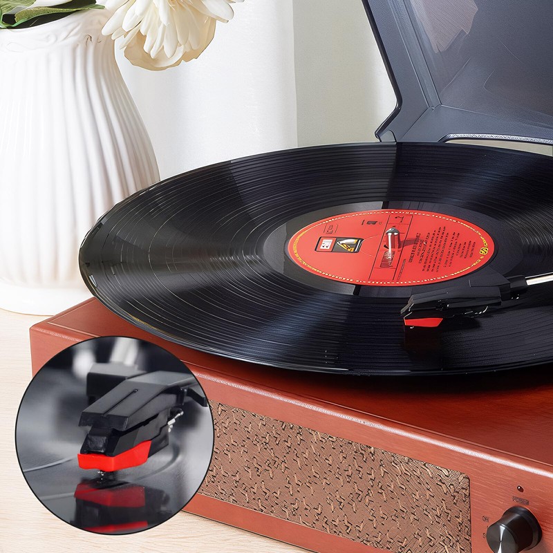 Red Record Player Needles, Durable Ruby Stylus Needle, Record Player