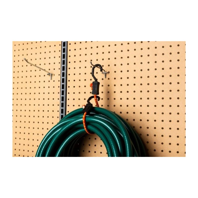 152-762mm Bungee Cord (Adjustable/Orange/2 Pieces) EA628WB-2A