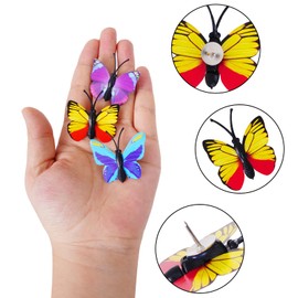 hoyuwak 30pcs Push Pins Cute Decorative Butterfly Thumb Tacks Bulletin Butterfly Push Pins Bulk Board Color Pushpins for Cork Board Wall Desk Decorations Photo Display, Office or Home
