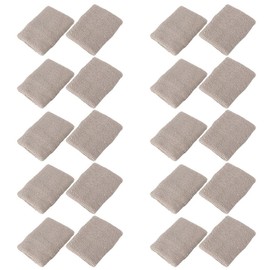 Mallofusa 10 Pack Colorful Sports Basketball Football Absorbent Wristband Party Outdoor Activity (Gray) Standard