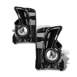 AUTOWIKI Fog Lights for 2017-2019 Toyota Highlander OEM Replacement Fog Lamps Clear Lens 2PCS (Switch and Wiring Kit Included)