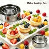 5 Pcs Round Cookie Cutter Set, Stainless Steel Circle Cookie