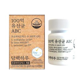 A simple day Simple 10 billion daily lactic acid bacteria ABC 420mg x 30 capsules 1 unit / 담백하루 100억 유산균 ABC 420mg x 30캡슐 1개