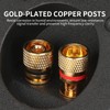 XGGYA 3 Inch Round Screw-Type Speaker Terminals,2-Way Speaker Terminal Cup