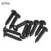 sourcing map Hex Socket Self Tapping Screws, M6 x 25mm