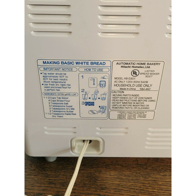 Paddle for Hitachi Bread Maker Models HB-D102 HB-D103 HB-D301, Black