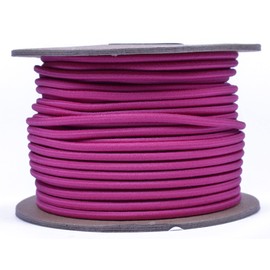 BORED? PARACORD! Fuchsia 1/8" Shock Cord 100 Foot Spool - Elastic Bungee Cord for Crafts 1/8 inch