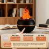 Volcano Fire Flame Essential Oil Diffuser Air Humidifier Aromatherapy 360ml