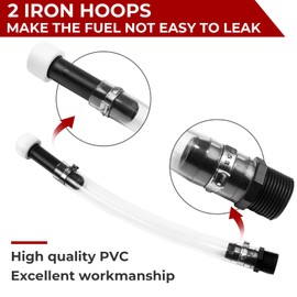 Gas Cans Hose, Racing Fuel Jug Hose with X-shaped Hose Bender for Gas Cans, egs Jugs, LC2 Jugs, Scribner Fuel Jugs, Scribner Fuel Jugs, 3/5/5.5 Gallon Jugs