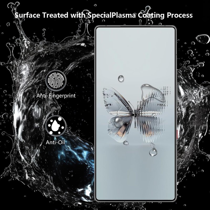Cmiuubrer 2 Pack Privacy Tempered Glass for Nubia Red Magic