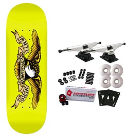 Anti Hero Skateboard Complete Shaped Eagle Horse Pill Yellow 10" x 31.85"