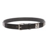 Kids 1" Snap On Punk Rock Studded Leather Belt, Black