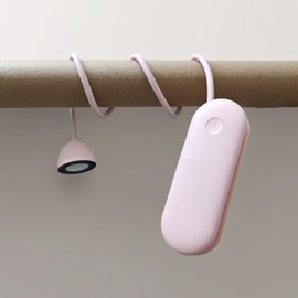 3 in 1 LED Book Light, Desk Lamp & Flashlight, 1800mAh Rechargeable Table Lamp for Home Office, Bed Reading at Night & Outdoor - Foldable Neck Hanging Light (Pink)