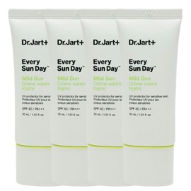Dr. Jart Sun Cream Every Sunday Mild Sun 30ml x 4 Non-sticky sunscreen Dr. Jart Sun Cream Mild Sun 30ml x 4 / 닥터자르트선크림 에브리 선데이 마일드선 30ml x 4개 끈적임없는 썬크림 닥터자르트선크림 마일드선 30ml x 4개