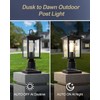 ZILLSEA Dusk to Dawn Outdoor Post Light, Oil-Rubbed Bronze Pole