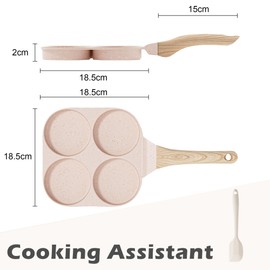 RIOVARM Induction Omelet Pans Pink