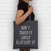 Shirtracer - Cotton Bag - Statement Bags - Dont Touch