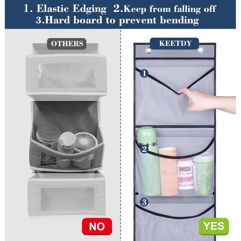 KEETDY Hanging Shelves Over the Door Organizer Storage for Closet