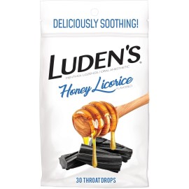 Ludens Luden's Soothing Throat Drops, Honey Licorice, 30 ct (Pack of 1)