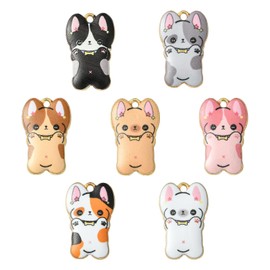 Ipotkitt 35pcs 7 Colors Dog Themed Enamel Charms Cute Pet Metal Charms Funny Animal Shaped Charms for DIY Chain Bracelet Earring Necklace Jewelry Making