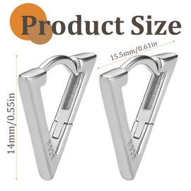 Real Gold-Plated Hoop Earrings Gold Small 2 Pairs Hoop Earrings Set, Silver 925 Hypoallergenic Women's Earrings, Cartilage Huggie Hoop Earrings, for Women, Girlfriend, Mum, Girls, Gold, Silver