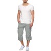 Indicode Men's Nicolas Check 3/4 Cargo Shorts Checked with 6
