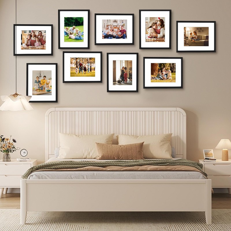 A4 Frame, Wooden A4 Picture Frame, Photo Frame Black with