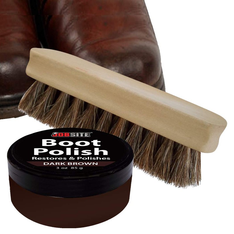 JobSite Premium Leather Boot & Shoe Polish Cream - Restores,