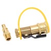RV Propane Shut-off Valve, Gas Quick Connect Fitting, 1/4" Gas