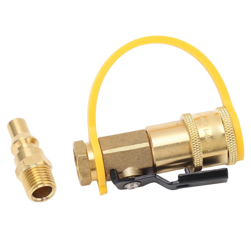 RV Propane Shut-off Valve, Gas Quick Connect Fitting, 1/4" Gas