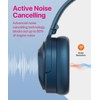 Active Noise Cancelling Headphones,Wireless Noise Cancelling Headphone, Microphone 40 Hours