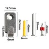 Runseaway 12PCS J-Shape Wall Mount Hooks, Stainless Steel J Hook,