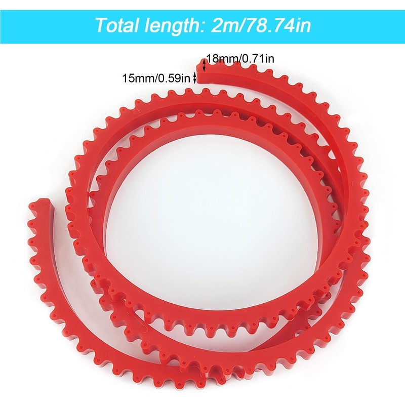 2 m Curve Ruler Milling Profile Strips, Toothed Chain Milling